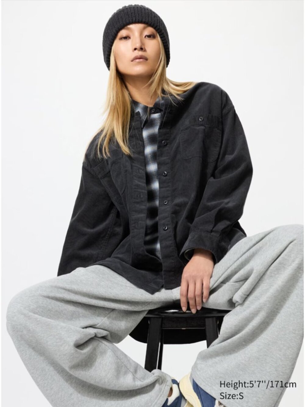 UNIQLO Corduroy Long Shirt Jacket